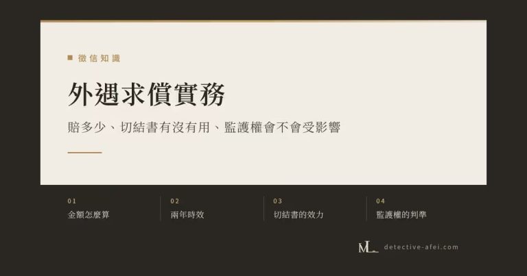 外遇求償實務