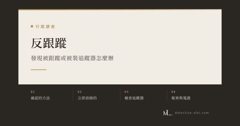 反跟蹤方法