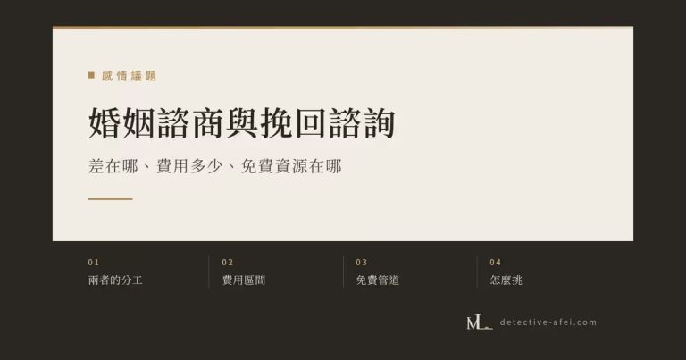 婚姻諮商與挽回諮詢的差別